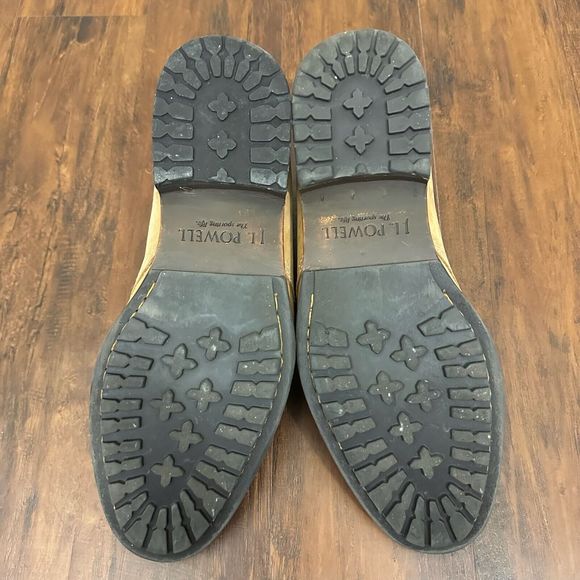 J.L. POWELL "The Sporting Life" Tan Nubuck Leather Chukka Boots - Picture 9 of 9